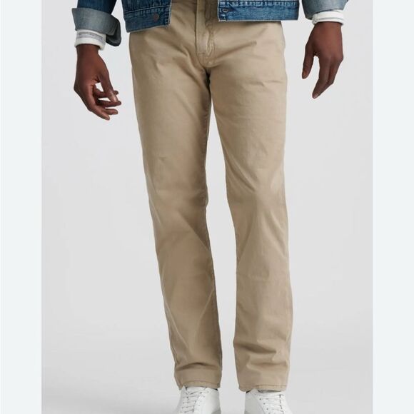 Lucky Brand Tan Straight Jeans Classic Fit 36x30 preppy khaki pants - Picture 1 of 7